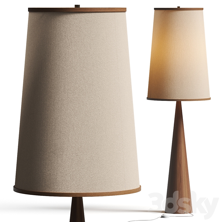 CB2 Bruna Floor Lamp 3DS Max Model - thumbnail 1