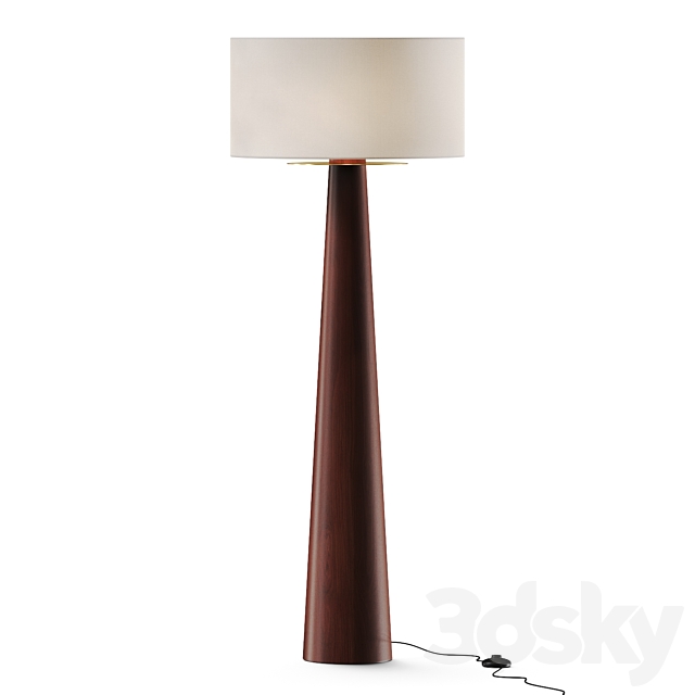 CB2 Eastside Acacia Wood Floor Lamp 3ds Max - thumbnail 2