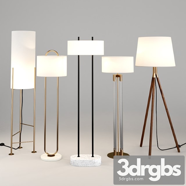 Cb2 floor lamp set 3dsmax Download - thumbnail 1