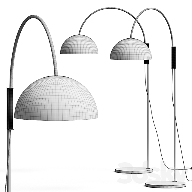 CB2 Jett Arched Floor Lamps 3DS Max Model - thumbnail 5