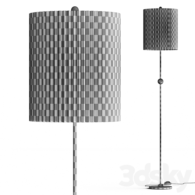 CB2 Marceau Boule Floor Lamp 3DS Max Model - thumbnail 3