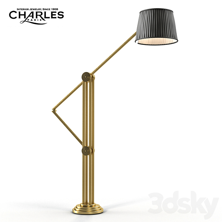 Charles Paris Propylees Floor Lamp L 3DS Max - thumbnail 1