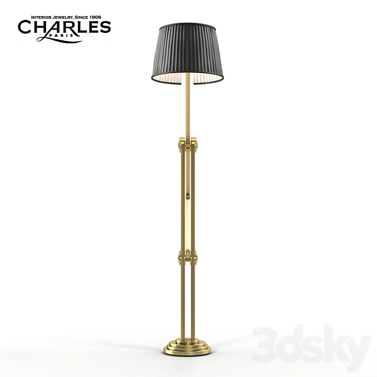 Charles Paris Propylees Floor Lamp L 3DS Max - thumbnail 2