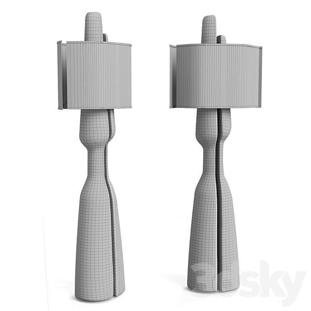 Charles Tassin Soff Floor Lamp 3DSMax File - thumbnail 5