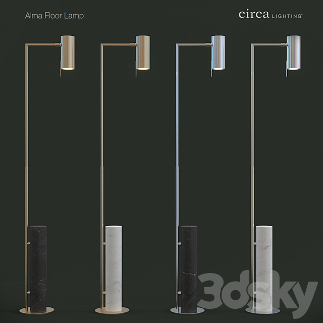 Circa Lighting _Alma Floor Lamp 3ds Max - thumbnail 1