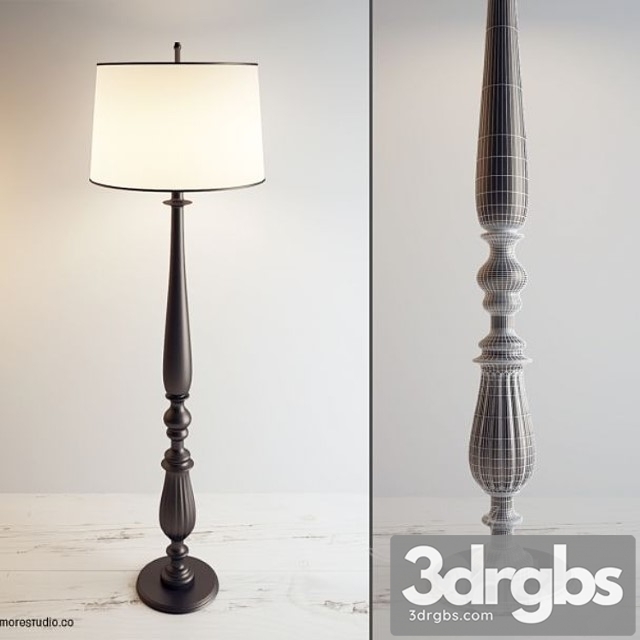 Classic Floor Lamp 3dsmax Download - thumbnail 1