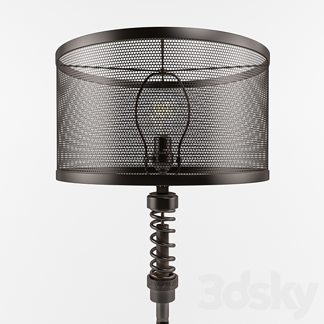 Classified Moto Floor Lamp 3DS Max Model - thumbnail 2