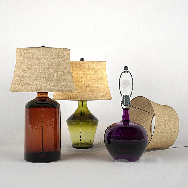 Clift Glass Table Lamp 3DSMax File - thumbnail 1