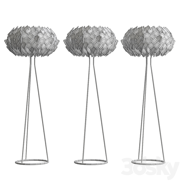 CLIZIA FLOOR LAMP 3DS Max - thumbnail 2