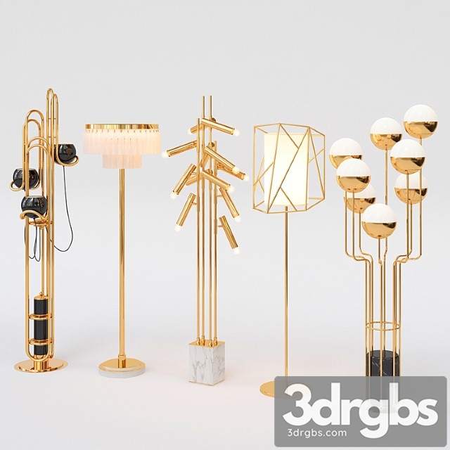 Collection of floor lamps - thumbnail 1