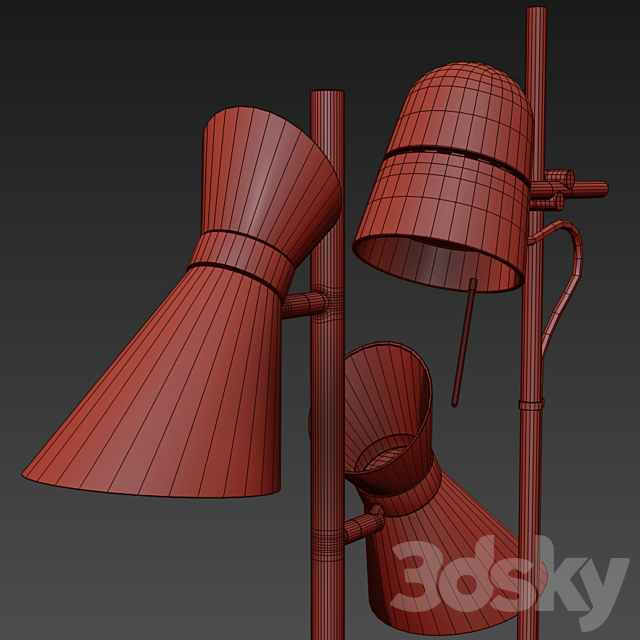 Counterbalance floor lamp Luceplan. Jared floor lamp 3DSMax File - thumbnail 3