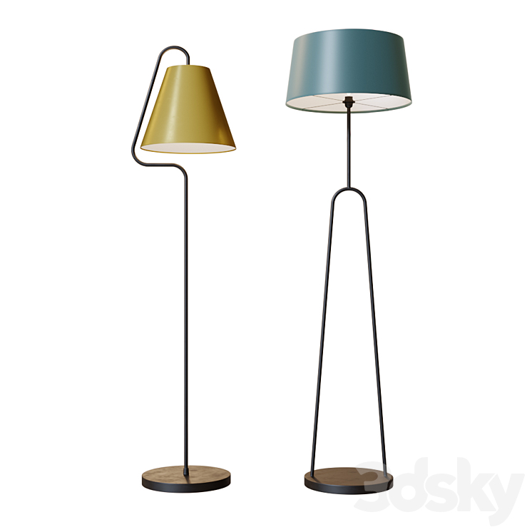 COUPOLE & ALFA floor lamp 3DS Max - thumbnail 1