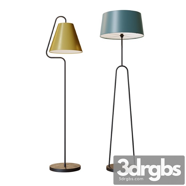 Coupole & alfa floor lamp 3dsmax Download - thumbnail 1