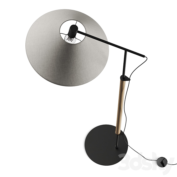 Crate and Barrel Luka Petite Directional Floor Lamp 3DS Max - thumbnail 2