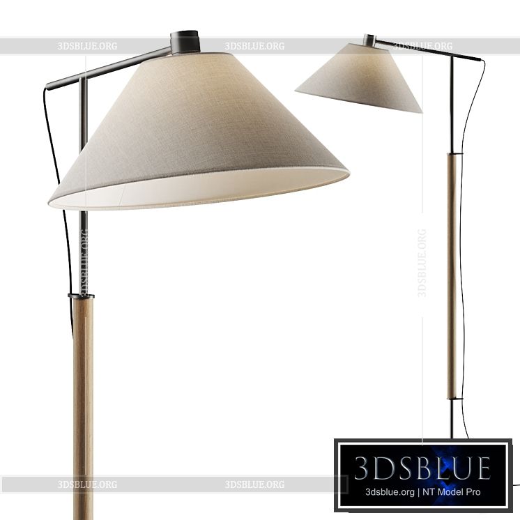 Crate and Barrel Luka Petite Directional Floor Lamp 3DS Max - thumbnail 3