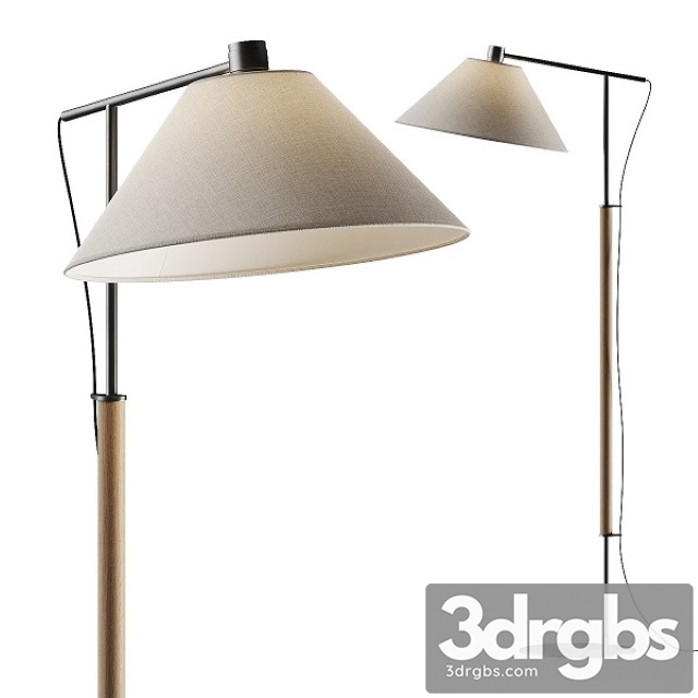 Crate and Barrel Luka Petite Directional Floor Lamp 3dsmax Download - thumbnail 1