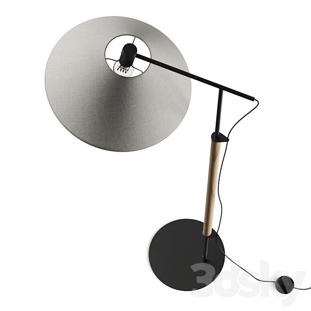 Crate and Barrel Luka Petite Directional Floor Lamp 3DSMax File - thumbnail 2