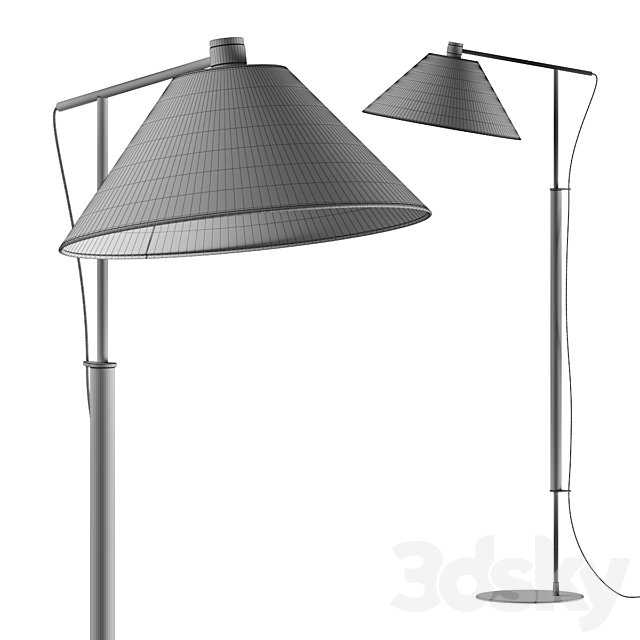 Crate and Barrel Luka Petite Directional Floor Lamp 3DSMax File - thumbnail 5