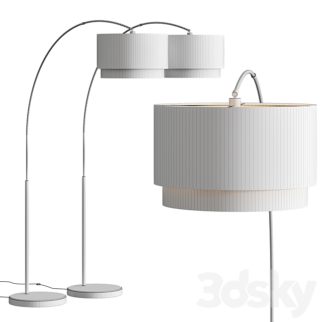 Crate and Barrel Meryl Arc Floor Lamp 3DSMax File - thumbnail 2