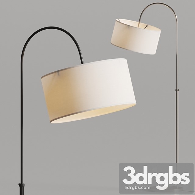 Crate And Barrel Petite Adjustable Arc Floor Lamps 3dsmax Download - thumbnail 1