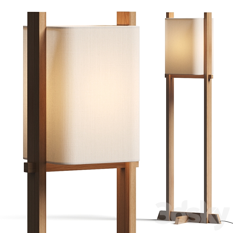 Crate and Barrel Shinola Floor Lamp 3DS Max - thumbnail 1