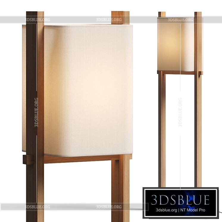 Crate and Barrel Shinola Floor Lamp 3DS Max - thumbnail 3