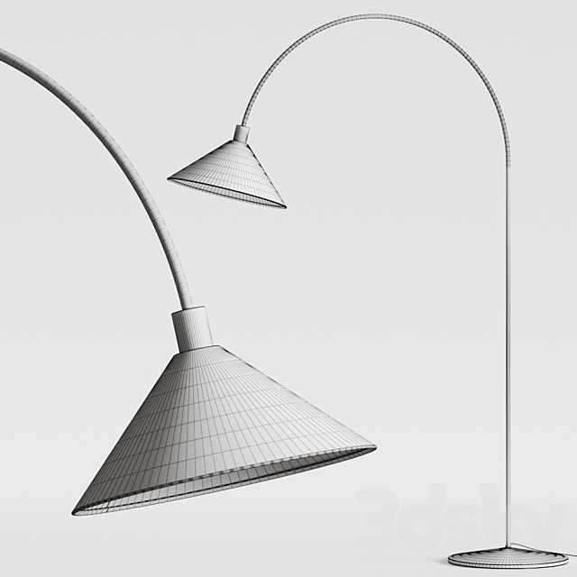 Crate and Barrel Sumner Arc Floor Lamp 3DSMax File - thumbnail 3