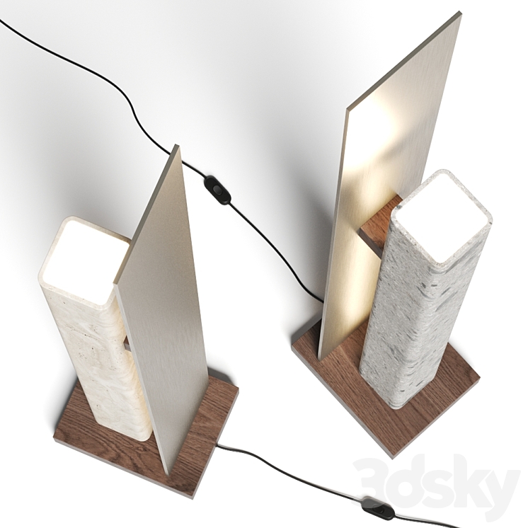 Davani Meridian Floor Lamp 3DS Max Model - thumbnail 2