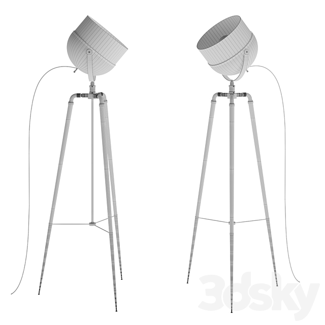 Dave floor lamp mezzo 3DSMax File - thumbnail 3