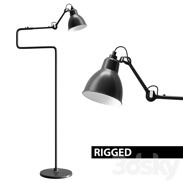 DCW Editions Lampe Gras N°411 _ Rigged 3DSMax File - thumbnail 1