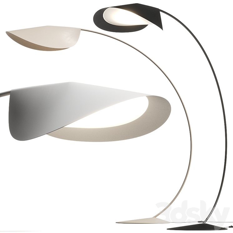 De Padova Circle Floor Lamp 3DS Max Model - thumbnail 1