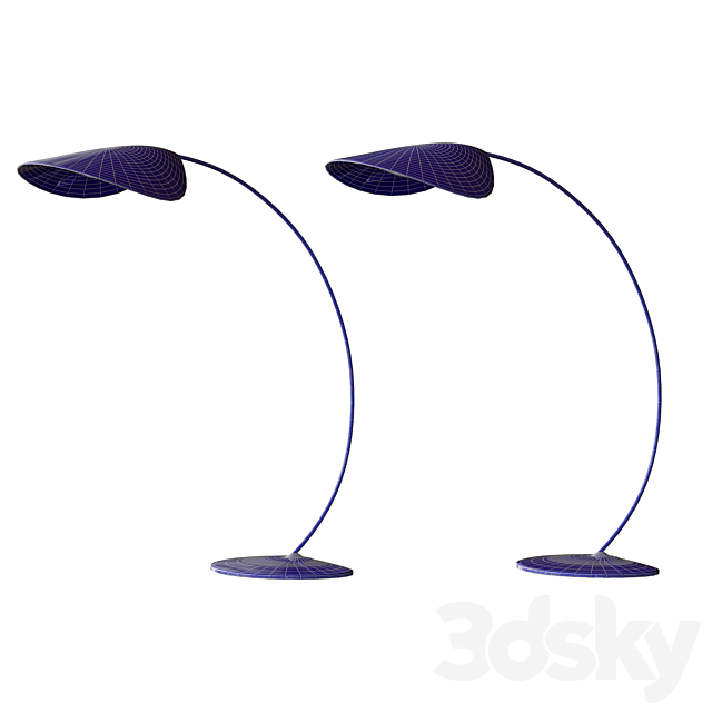 De Padova Circle Floor Lamp 3DS Max Model - thumbnail 2