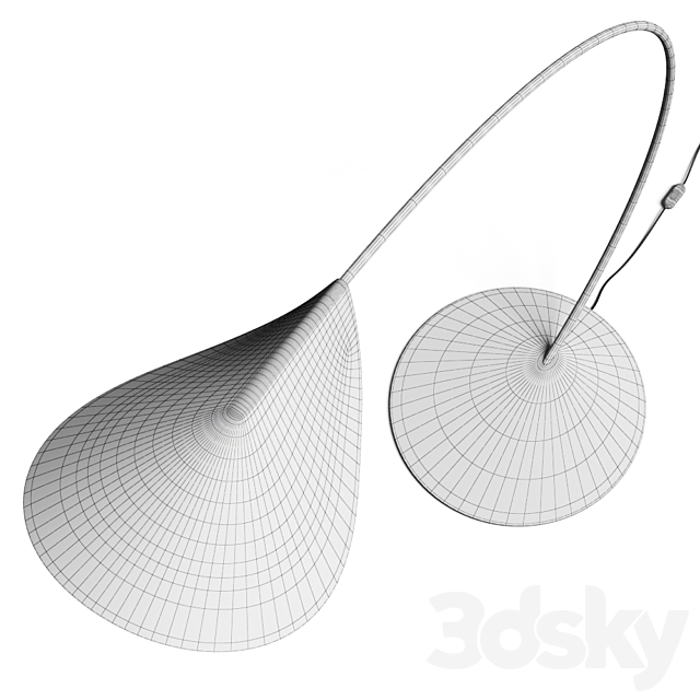 De Padova Circle Floor Lamp 3DS Max Model - thumbnail 3