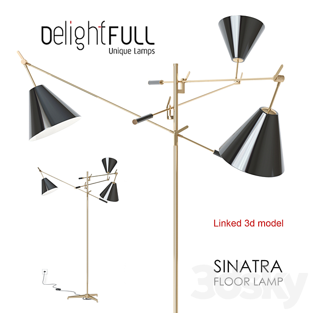 Delightfull SINATRA floorlamp 3DSMax File - thumbnail 1