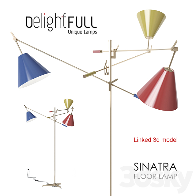 Delightfull SINATRA floorlamp 3DSMax File - thumbnail 2