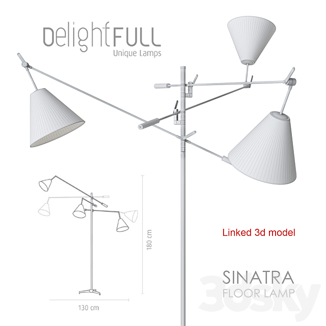 Delightfull SINATRA floorlamp 3DSMax File - thumbnail 3