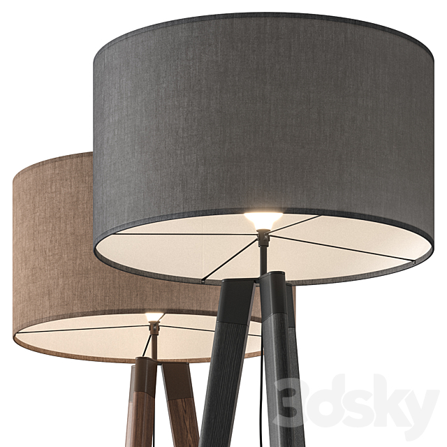 Dema Edgar Tripod Floor Lamp 3DS Max Model - thumbnail 4