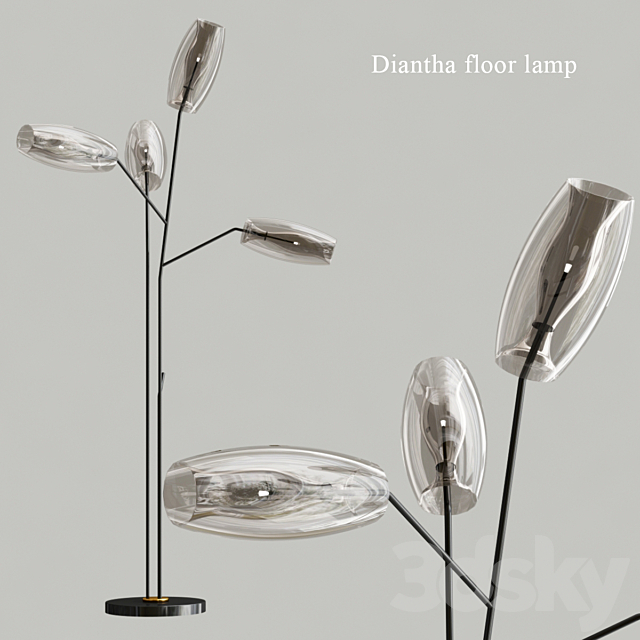 Diantha floor lamp 3DSMax File - thumbnail 1