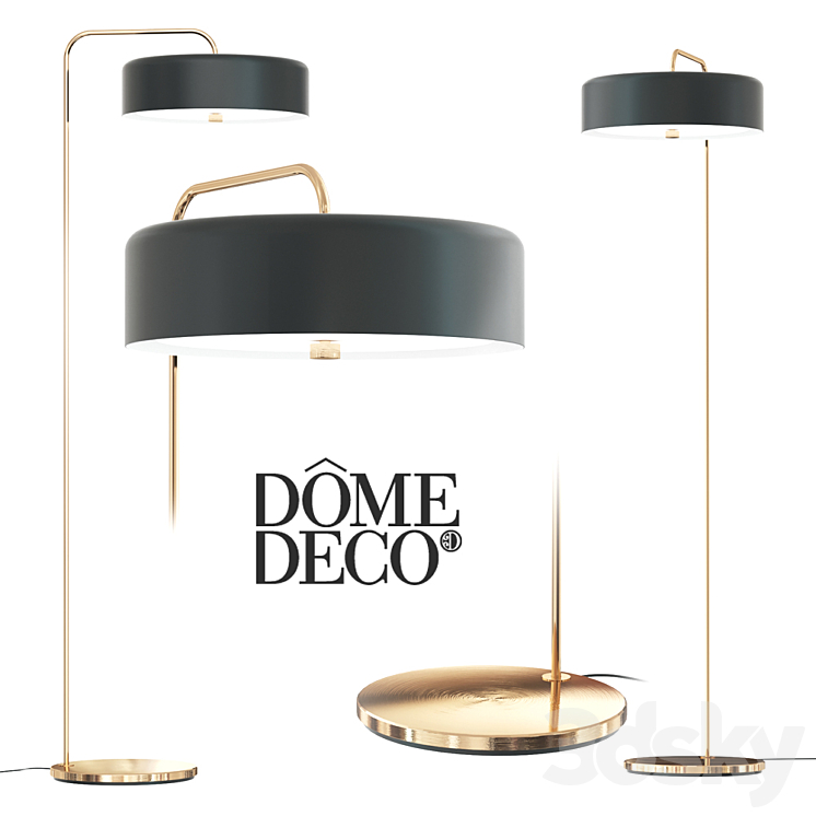 Dome deco lamp 3DS Max - thumbnail 1