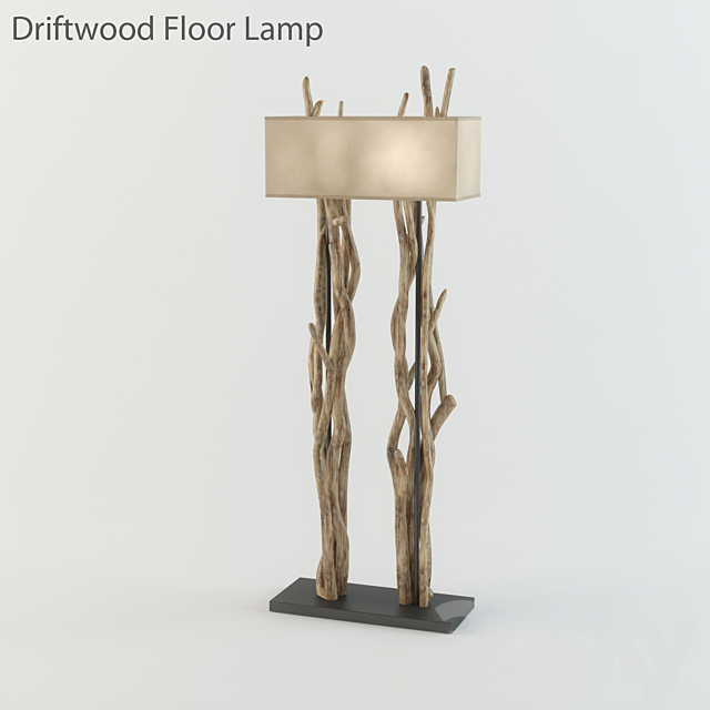 Driftwood Floor Lamp 3DSMax File - thumbnail 1