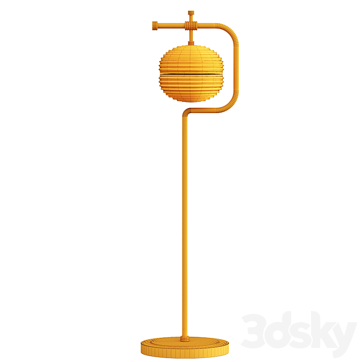 Duke floor lamp 3DS Max Model - thumbnail 2