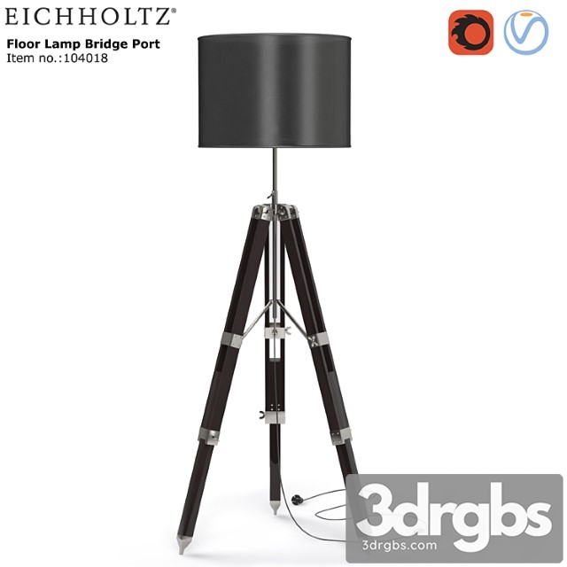 Eichholtz Floor Lamp Bridgeport 3dsmax Download - thumbnail 1