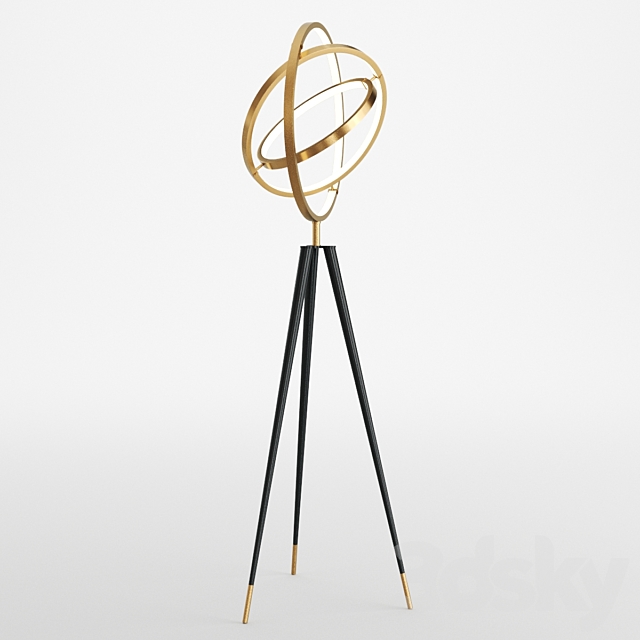 Eichholtz floor lamp cassini 3DS Max Model - thumbnail 2