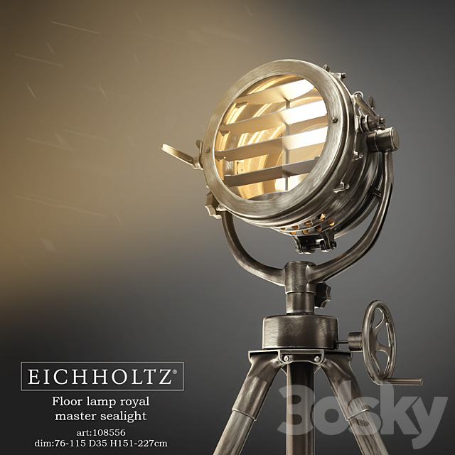 EICHHOLTZ Floor lamp royal master sealight 3DSMax File - thumbnail 1