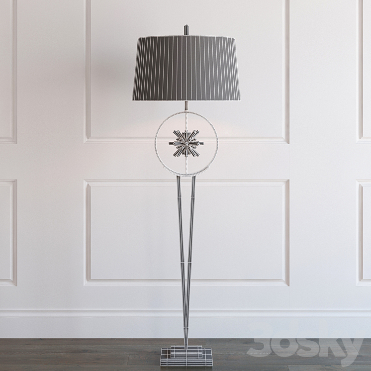 Encircled quartz crystal star floor lamp 3DS Max - thumbnail 2