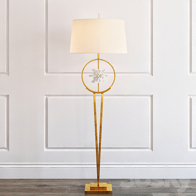 Encircled quartz crystal star floor lamp 3DSMax File - thumbnail 1