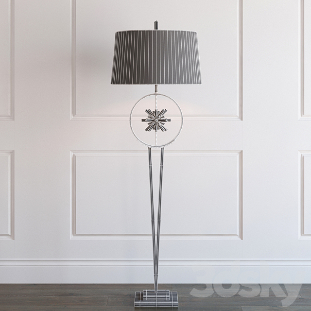 Encircled quartz crystal star floor lamp 3DSMax File - thumbnail 2