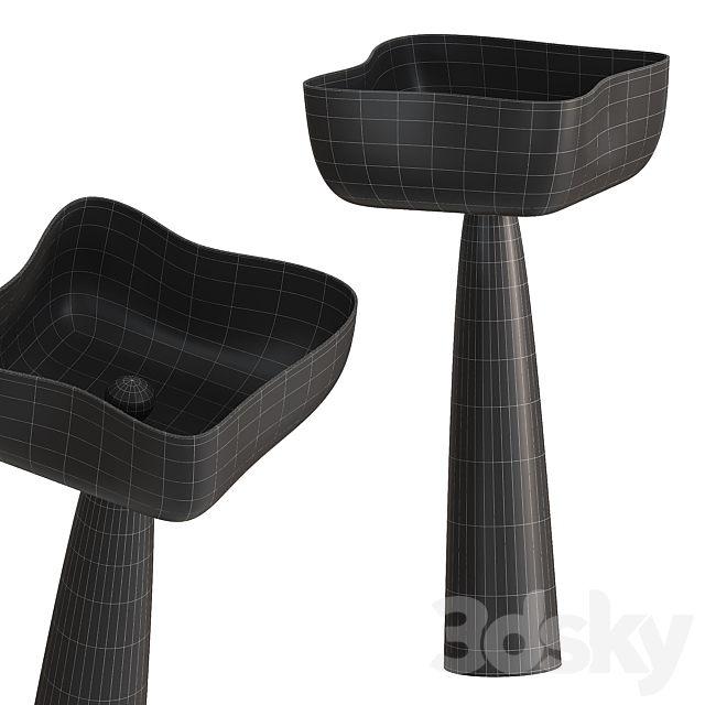 Eole floor lamp 3DS Max Model - thumbnail 2