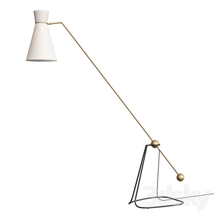 Equilibrium_floor lamp 3DS Max Model - thumbnail 1