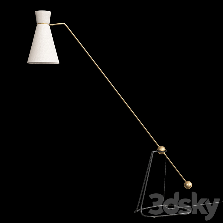 Equilibrium_floor lamp 3DS Max Model - thumbnail 2